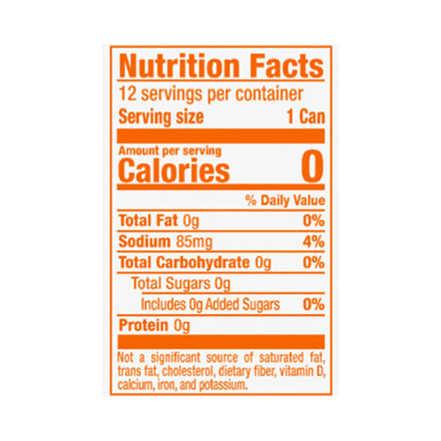 Sunkist Zero Sugar Orange Soda 12-12 fl oz Cans