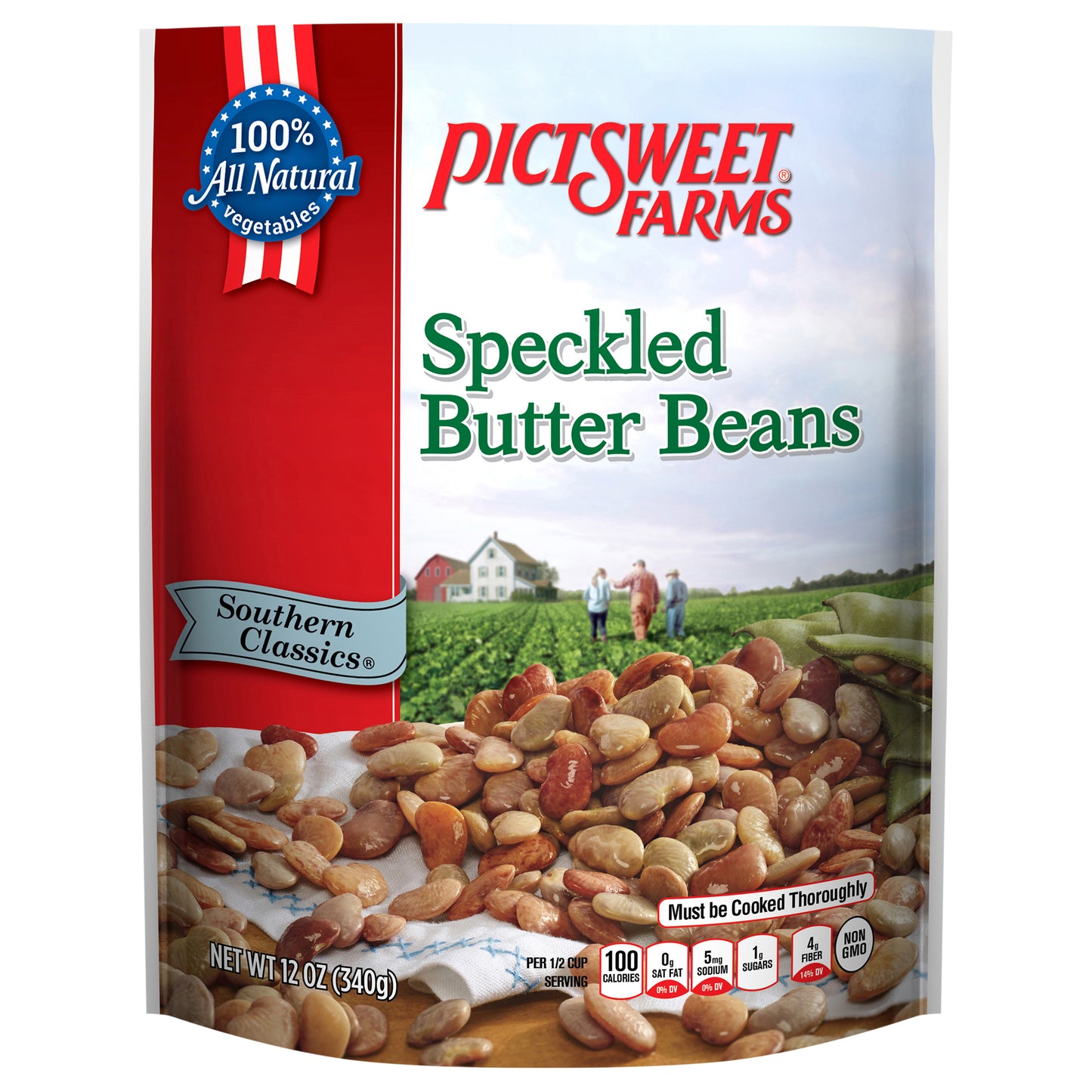 Pictsweet Farms Speckled Butter Beans, Southern Classics- 12 oz