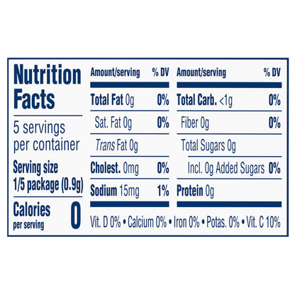 Kool-Aid Unsweetened Orange Artificially Flavored Powdered Soft Drink Mix, 0.15 oz Packet