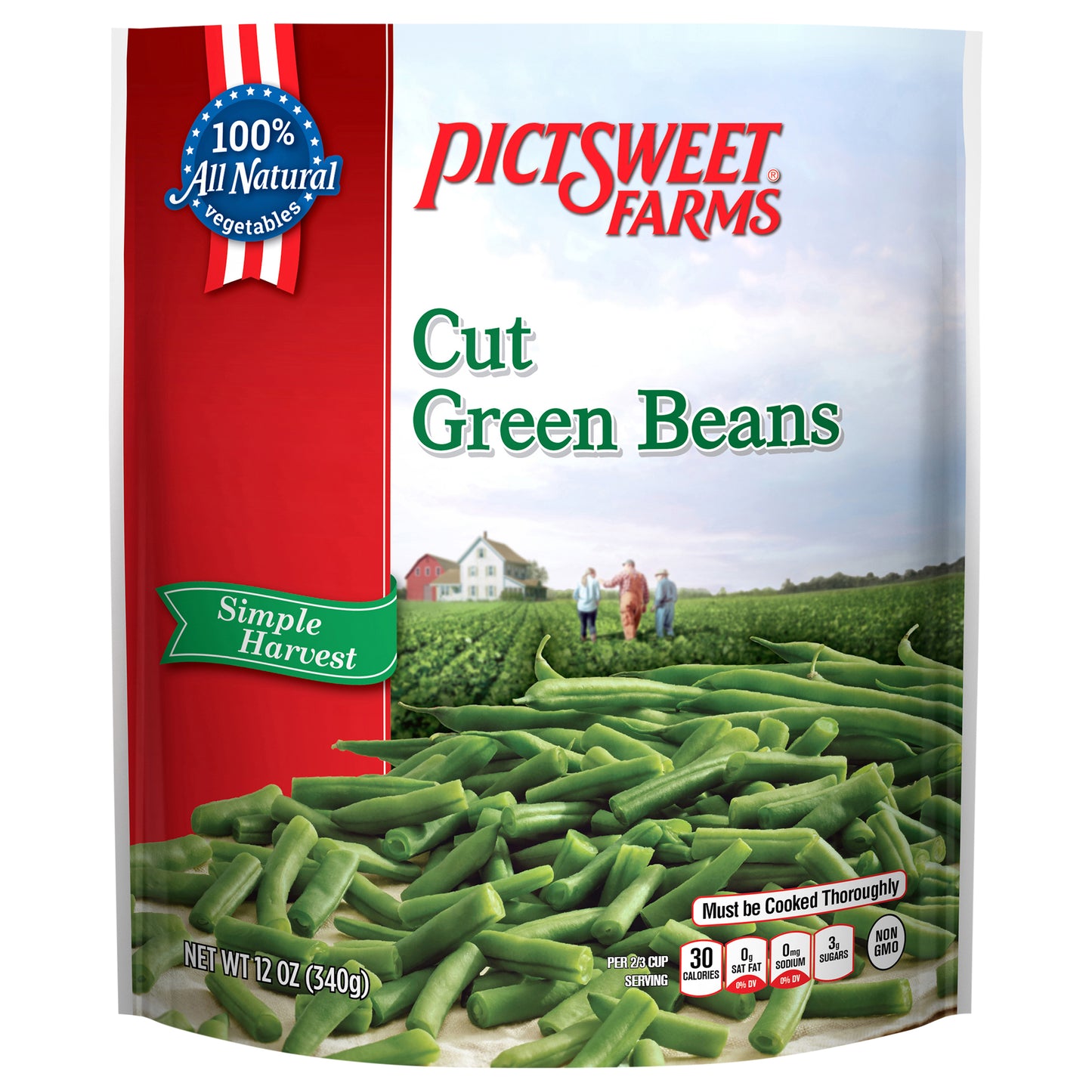 Pictsweet Farms Cut Green Beans, Simple Harvest - 12 oz