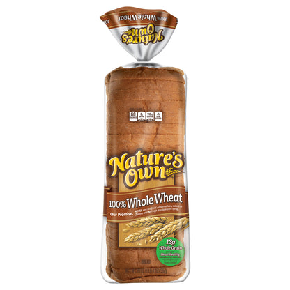 Nature's Own 100% Whole Wheat Bread 20 oz
