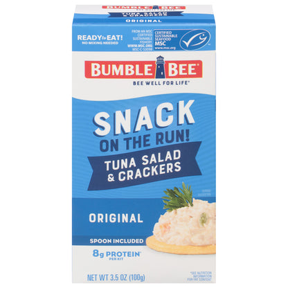 Bumble Bee Snack on the Run! Original Tuna Salad & Crackers 3.5 oz