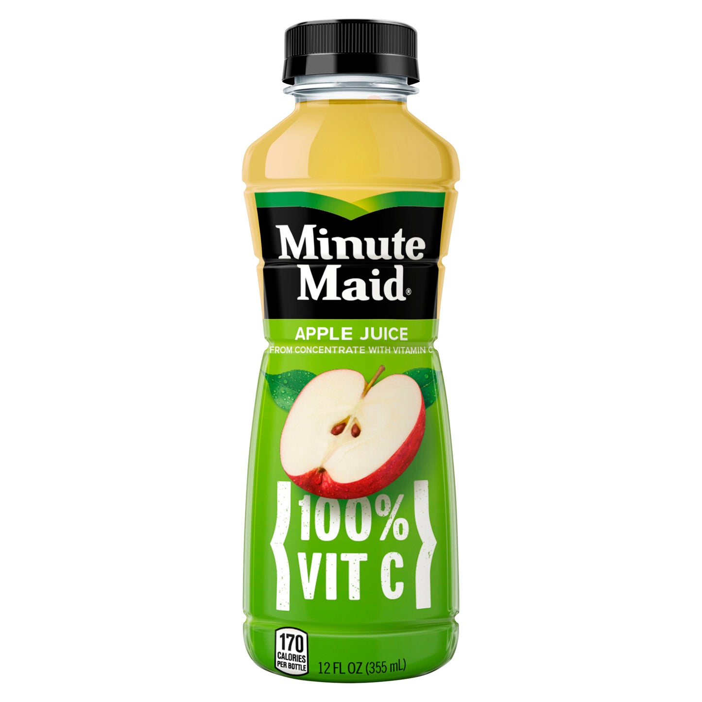 Minute Maid Apple Juice Bottle, 12 fl oz