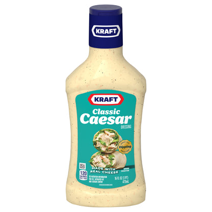 Kraft Classic Caesar Salad Dressing, 16 fl oz Bottle