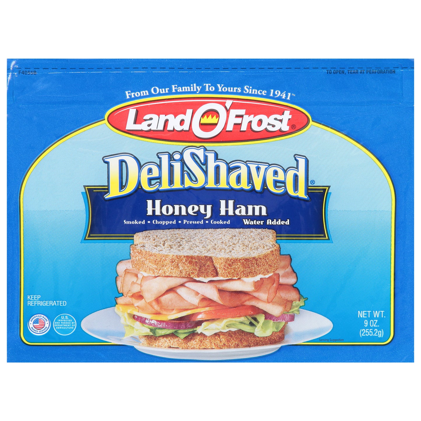 Land O'Frost DeliShaved Honey Ham 9 oz