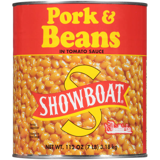 Showboat® Pork & Beans in Tomato Sauce 112 oz. Can