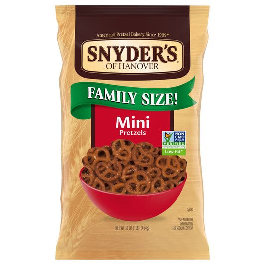 Snyder's of Hanover Family Size Mini Pretzels 16 oz