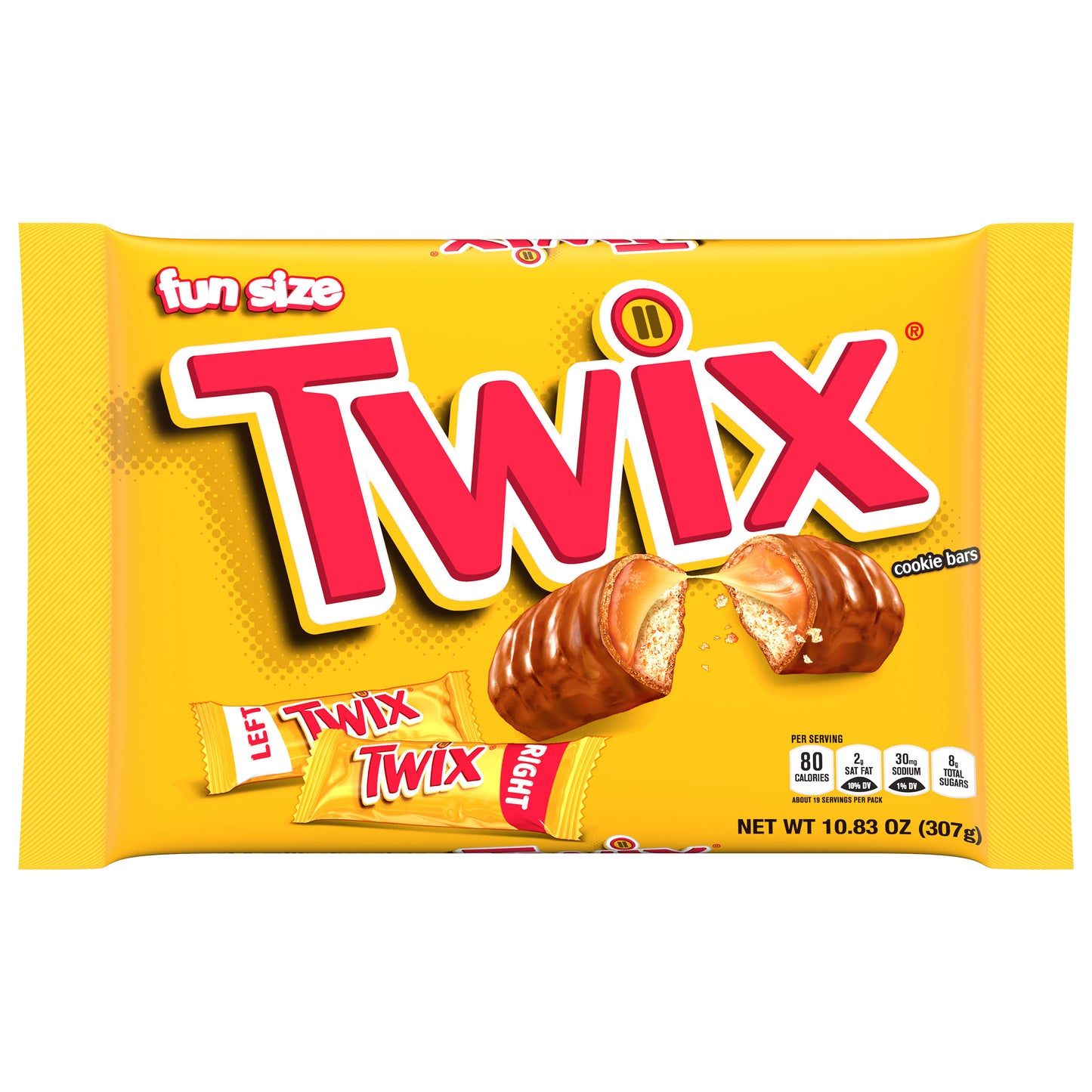 TWIX Caramel Fun Size Chocolate Cookie Candy Bar, 10.83 Oz Bag