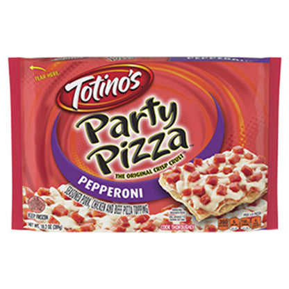 Totino's Party Pizza, Pepperoni Flavored, Frozen Snacks, 1 ct