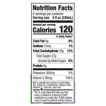 Juicy Juice 100% Juice, Grape, 64 Fl Oz Bottle