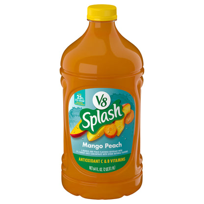 V8 Splash® Mango Peach Flavored Juice Beverage, 64 fl oz Bottle