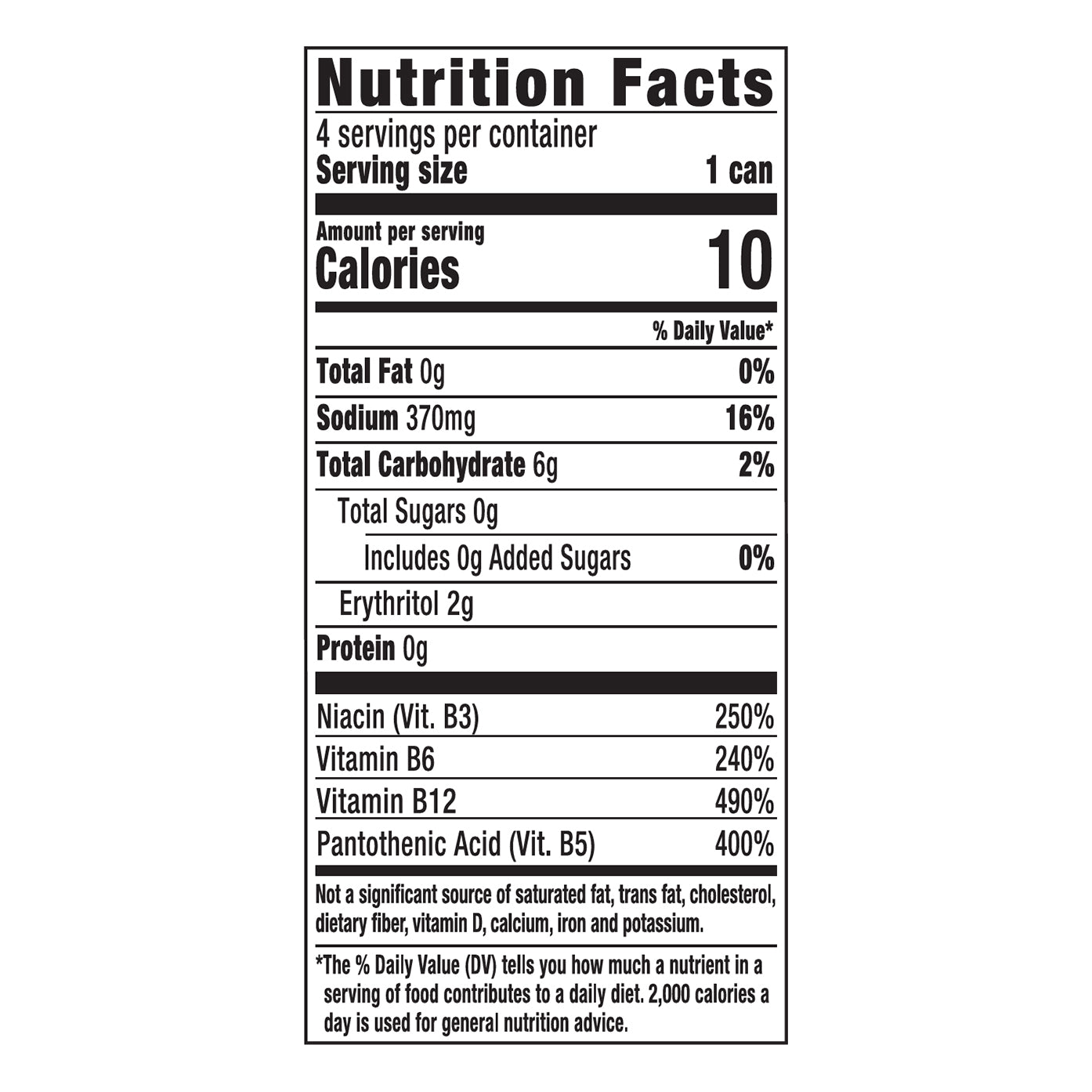 Monster Energy Zero Sugar Zero Ultra Energy Drink 4 - 16 fl oz Cans