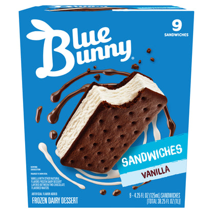 Blue Bunny Simply Vanilla Frozen Dessert Sandwich