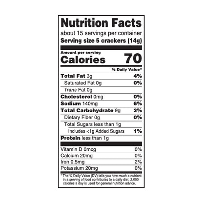 Sociables Flavor Originals Baked Savory Crackers 7.5 oz