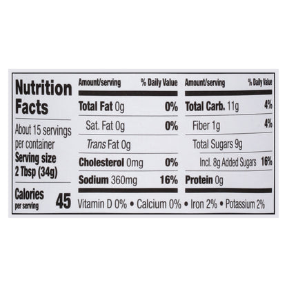 Sticky Fingers Smokehouse Southern Sweet & Spicy Barbecue Sauce 18 oz