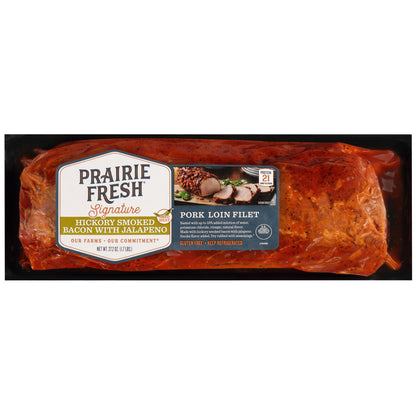 Prairie Fresh® Signature Pork Loin Filet with Hickory Smoked Bacon and Jalapeño