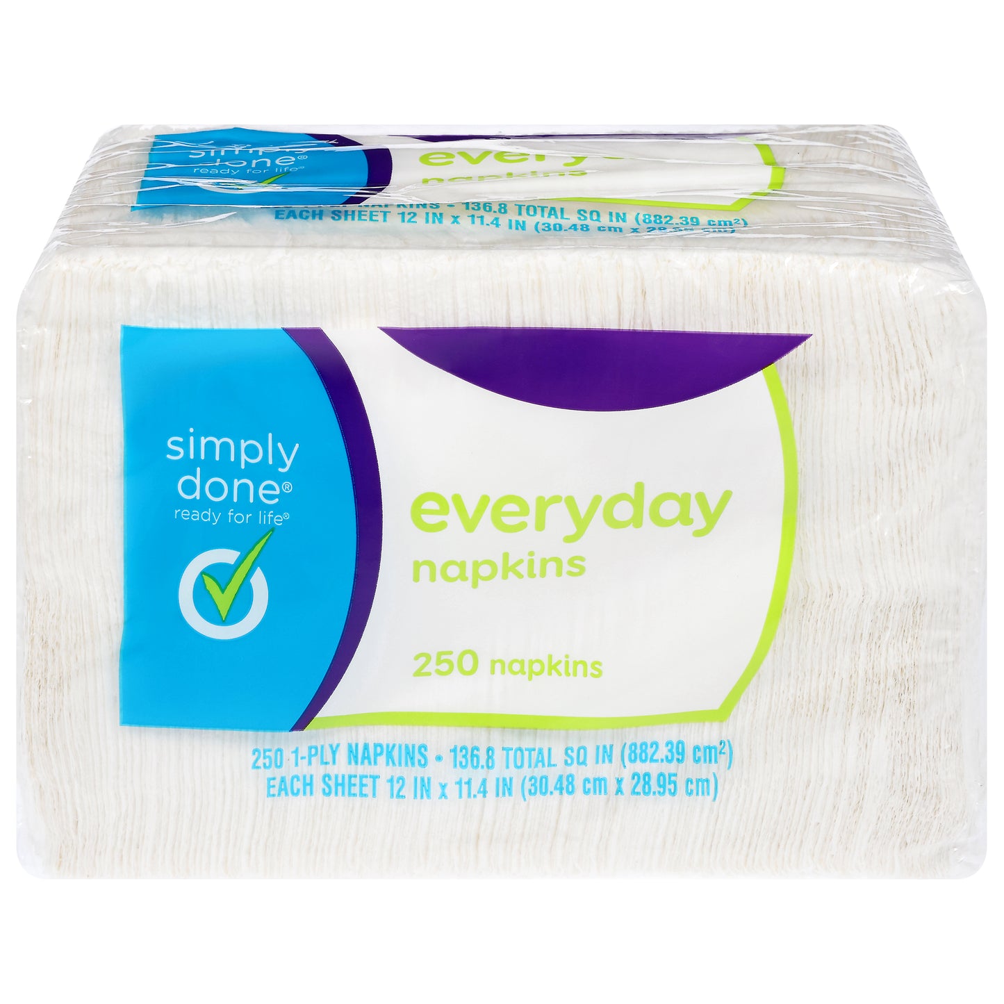 Simply Done 1-Ply Everyday Napkins 250 ea