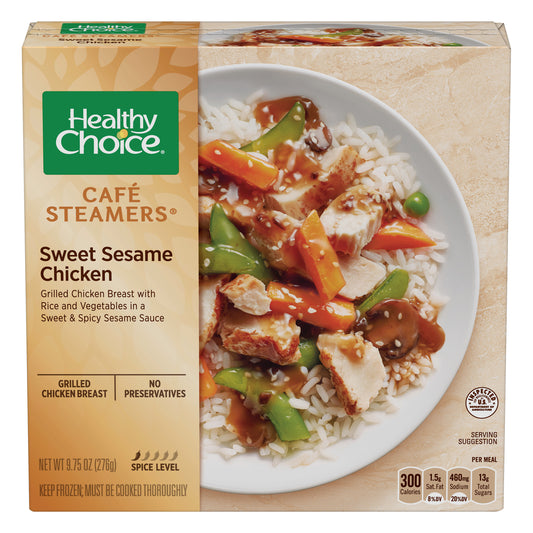 Healthy Choice Café Steamers Sweet Sesame Glazed Chicken Frozen Meal, 9.75 oz.
