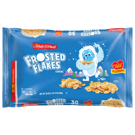 Malt O Meal Frosted Flakes Cereal Family Size 30 oz