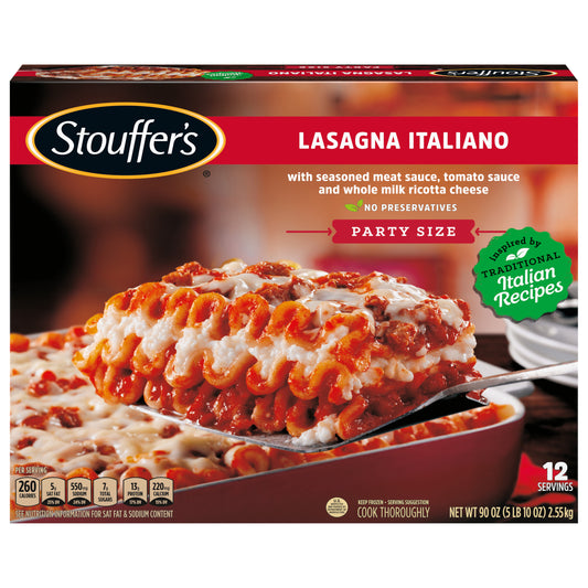 Stouffer's Party Size Lasagna Italiano Party Size 90 oz