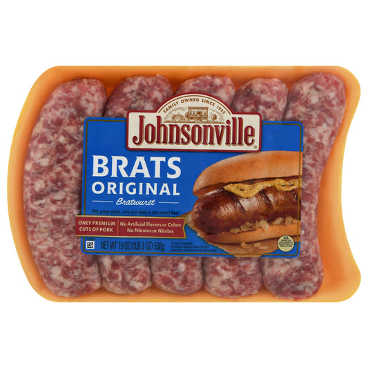 Johnsonville Brats Original Bratwurst 19 oz