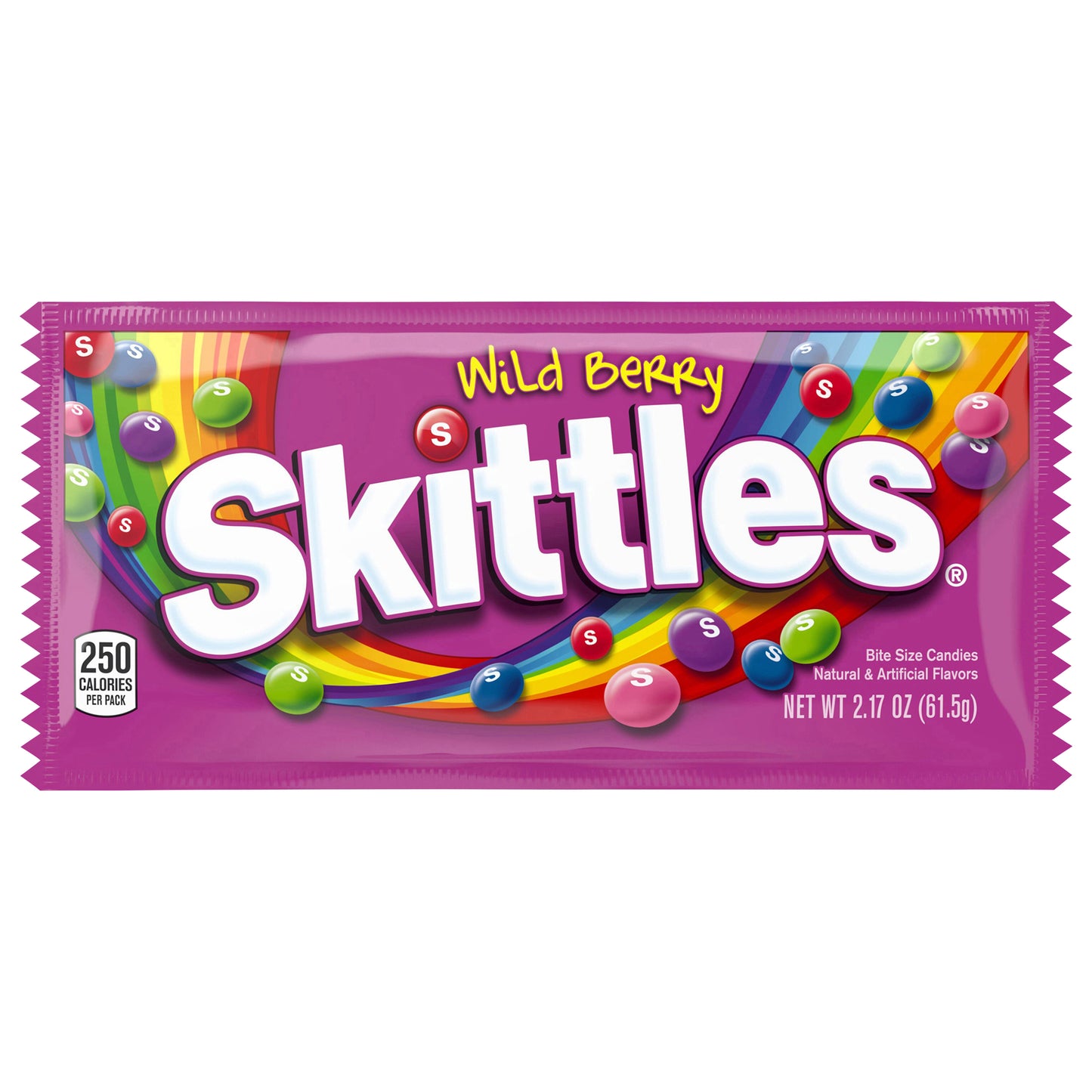 SKITTLES Wild Berry Chewy Candy, Full Size, 2.17 oz Bag