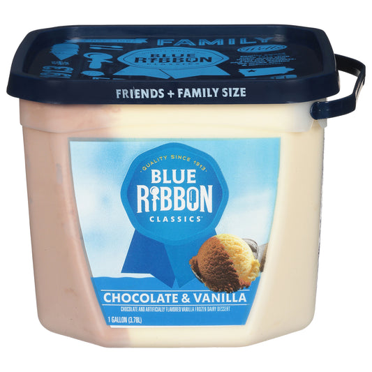 Blue Ribbon Classics Chocolate & Vanilla Frozen Dessert Pail, 128 fl oz