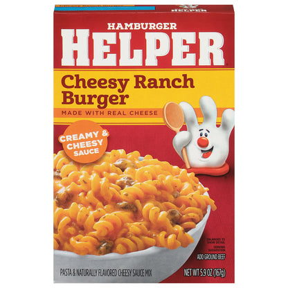 Hamburger Helper Creamy & Cheesy Sauce Cheesy Ranch Burger 5.9 oz