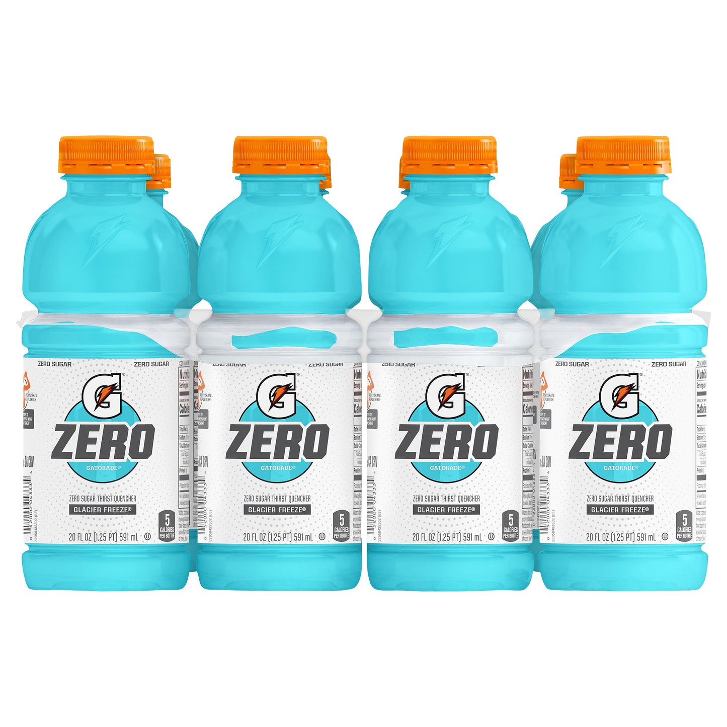 Gatorade Zero Zero Sugar Thirst Quencher Glacier Freeze 20 Fl Oz 8 Count Bottles