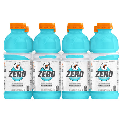 Gatorade Zero Zero Sugar Thirst Quencher Glacier Freeze 20 Fl Oz 8 Count Bottles