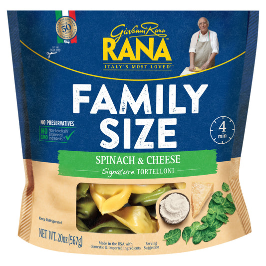 Rana Family Size Spinach & Cheese Signature Tortelloni Pasta- 20 oz