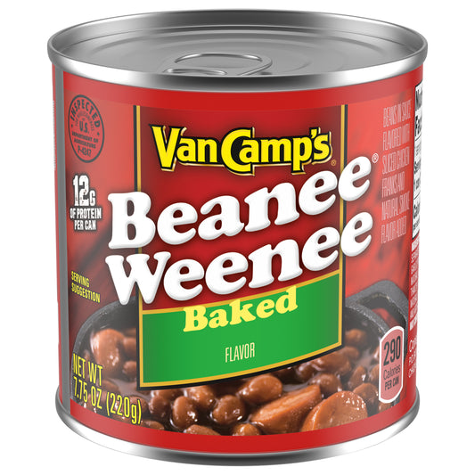 Van Camp's Baked Beanee Weenee, Canned Food, 7.75 OZ