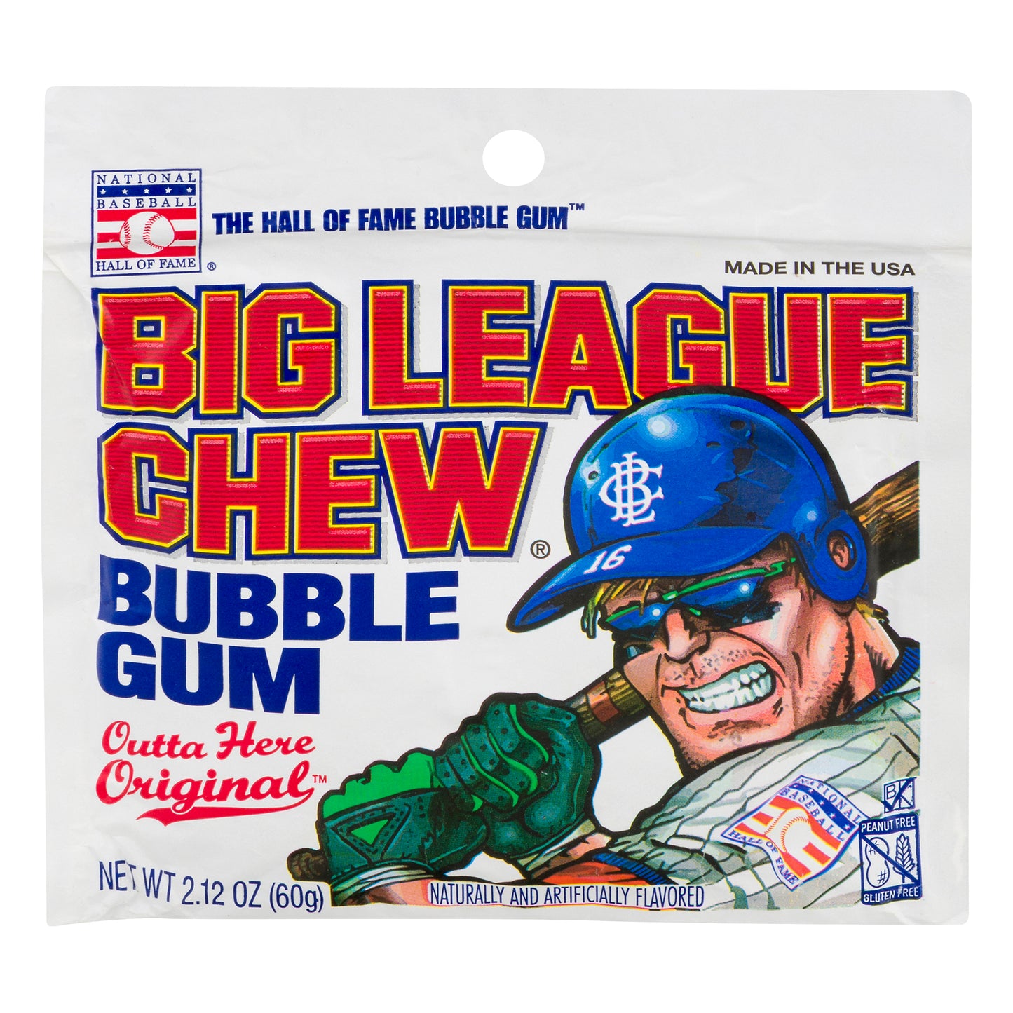 Big League Chew Outta' Here Original Bubble Gum 2.12 oz