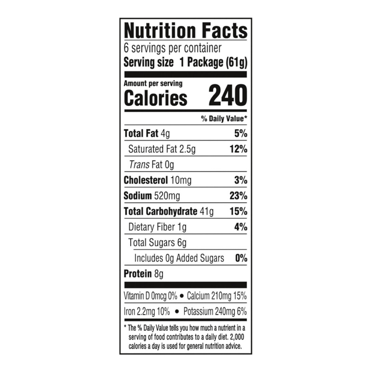 Kraft Easy Mac Original Mac & Cheese Macaroni and Cheese Dinner, 6 ct Packet