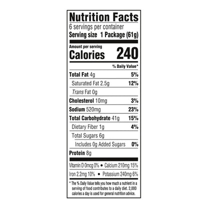 Kraft Easy Mac Original Mac & Cheese Macaroni and Cheese Dinner, 6 ct Packet