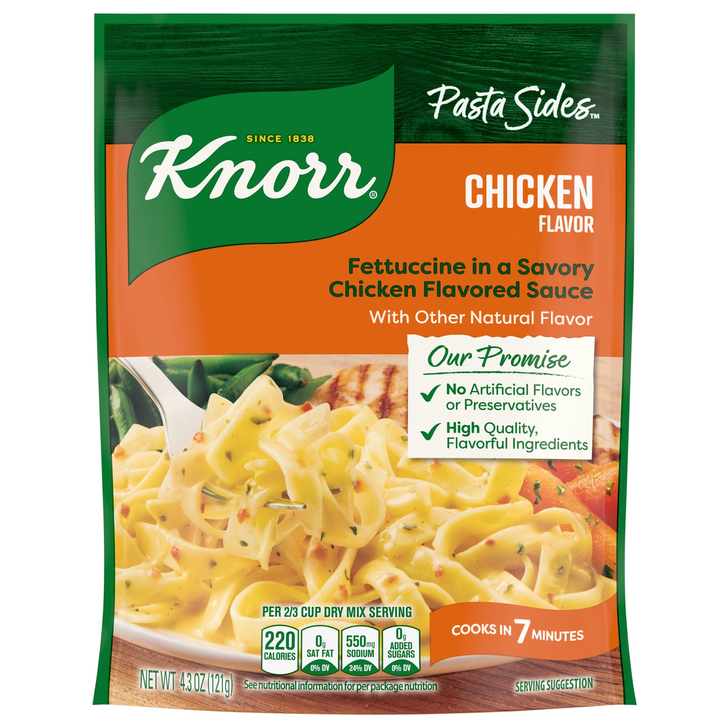 Knorr 4.3 oz Pasta Sides Chicken Fettuccine