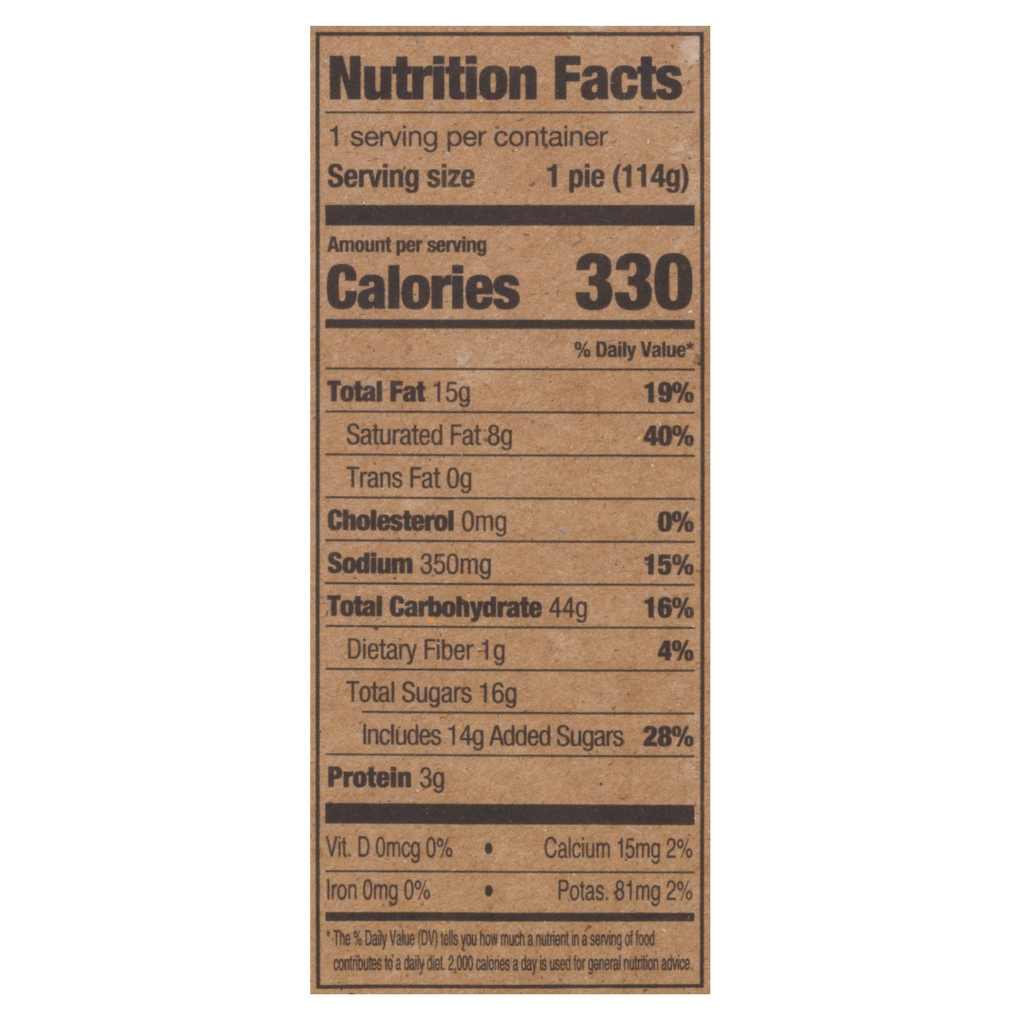 Old Fashioned Sweet Potato Pie 4 oz