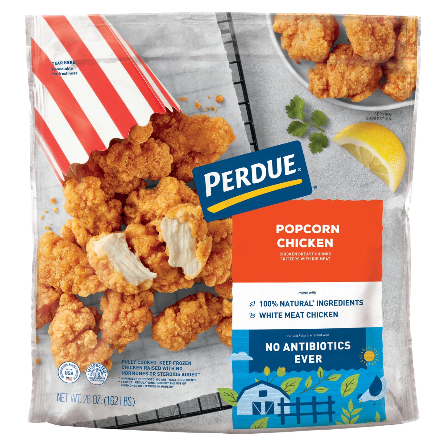 PERDUE® Breaded Popcorn Chicken Breast Chunks, 26 oz