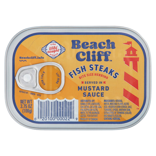 Beach Cliff Served in Mustard Sauce Fish Steaks 3.75 oz