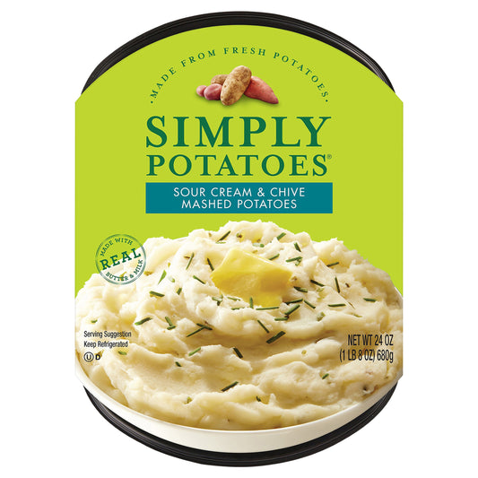 Simply Potatoes Sour Cream and Chive Mashed Potatoes, 24 Oz, Pack of 1