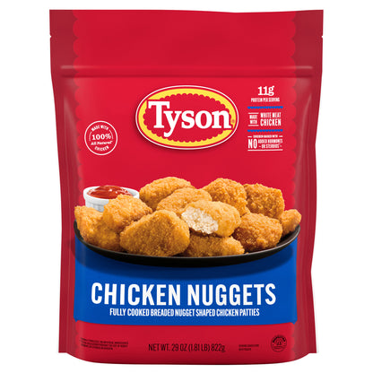 Tyson Fully Cooked Chicken Nuggets, 29 oz. (Frozen)
