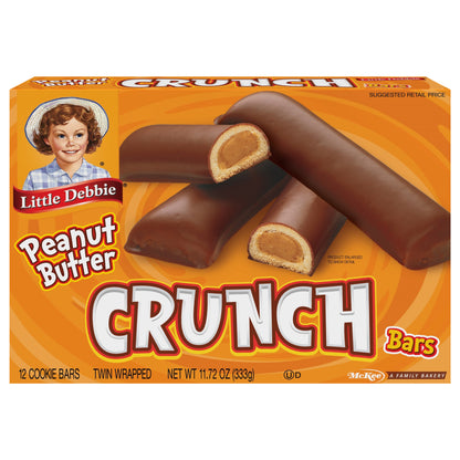 Snack Cakes, Little Debbie Family Pack Peanut Butter Crunch Bars