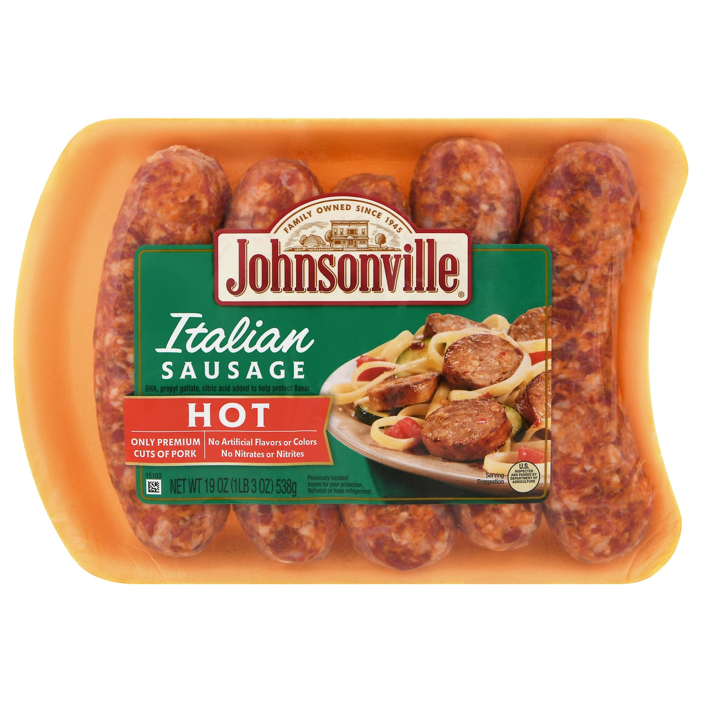 Johnsonville Hot Italian Sausage 19 oz