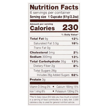 Mrs. Freshley's Reese's Peanut Butter Flavored Cupcakes  6 - 2.2 oz Packages