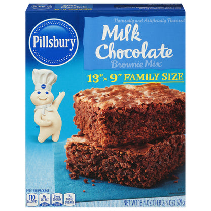 Pillsbury Milk Chocolate Brownie Mix Family Size 18.4 oz