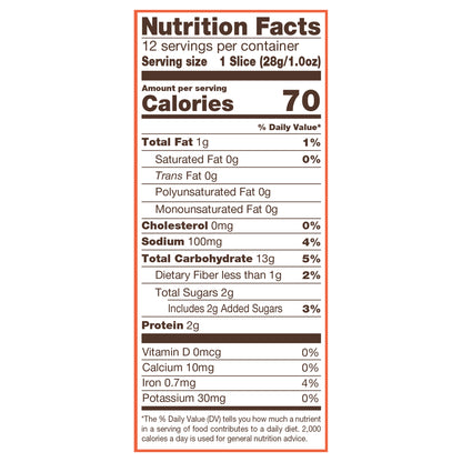 Nature's Own Homestyle White, Small Loaf Size, Sliced Homestyle White Bread, 12 oz Loaf