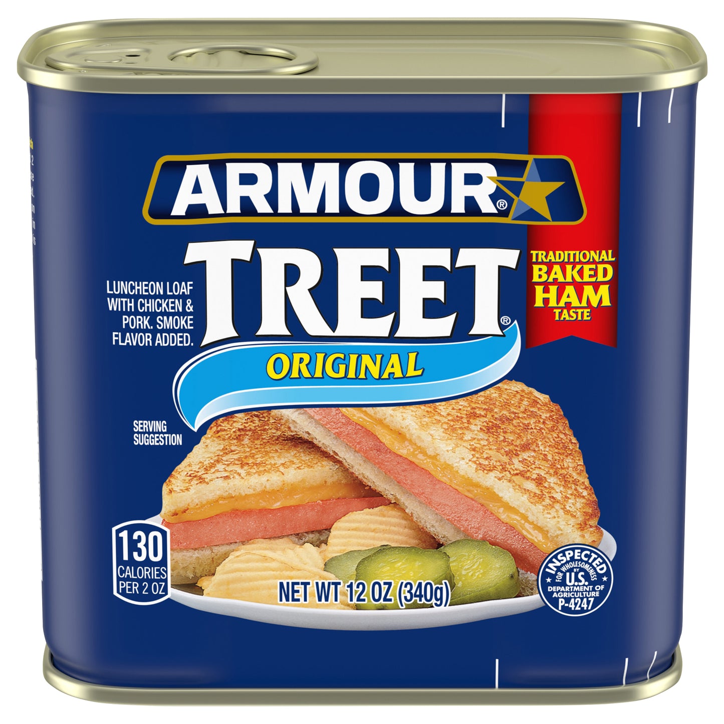 Armour Star Treet Luncheon Loaf, Canned Meat, 12 OZ