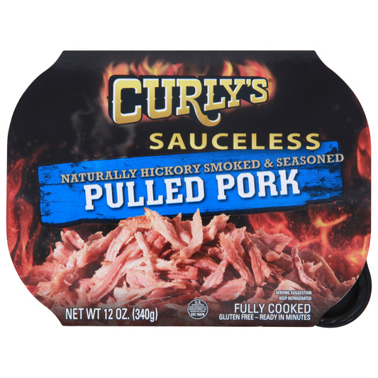 Curly's Sauceless Hickory Smoked & Seasoned Pulled Pork 12 oz