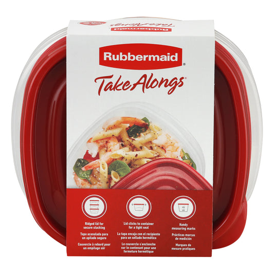 Rubbermaid Take Alongs Deep Squares Containers & Lids 4 ea