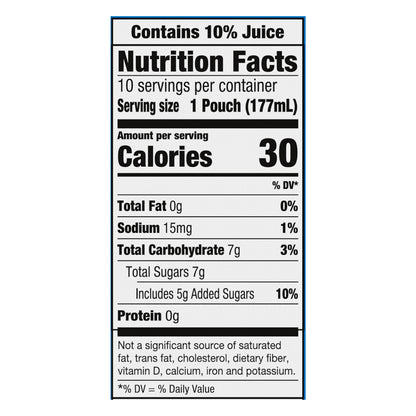 Capri Sun Mountain Cooler Juice Drink 10 - 6 fl oz Pouches